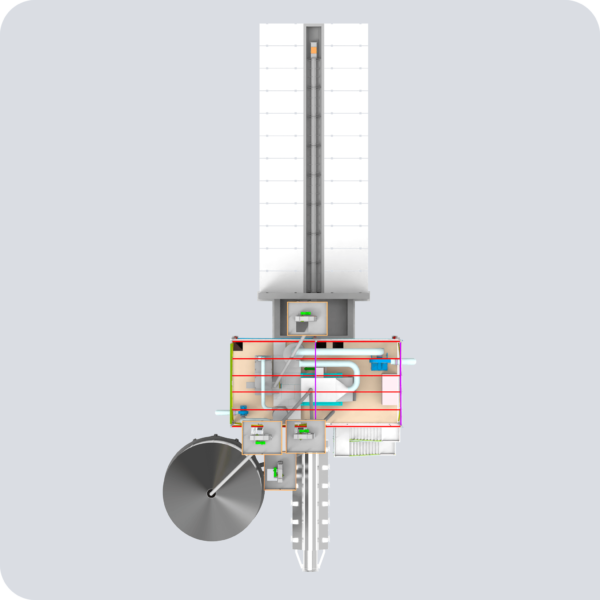 Модуль 40.10 Завальная площадка, отделение зерноочистки, сушилка, оперативная ёмкость (вид сверху)